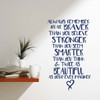 Inspirational Vinyl Quote Always Remember You are Braver, Stronger, Smarter Wall Decal