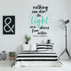 Inspirational Vinyl Quote by Maya Angelou Nothing Can Dim The Light That Shines from Within Wall Decal