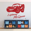 Lightning McQueen Cars Decal with Personalized Name