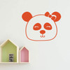 Personalized Panda Decor Vinyl Wall Decal for Girl Bedroom