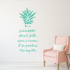 Pineapple Quote Vinyl Wall Sticker