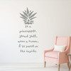 Pineapple Quote Vinyl Wall Sticker