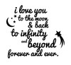 Quote I Love You to The Moon and Back to Infinity and Beyond