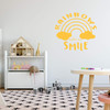 Rainbow Wall Decor | Rainbows Make Me Smile Vinyl Quote | Design for Classroom, Bedroom, Living Room, Preschool | Sticker for Laptop or Water Bottle | Black, White, Many Other Colors