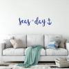 Seas the Day Anchor Wall Decal Vinyl Sticker