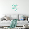 Seas the Day Cursive Wall Decal Vinyl Sticker