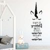 Unicorn Wall Decal | Unicorn Quote Always Be Yourself Unless You Can Be A Unicorn Vinyl Home Decor Sticker for Girl's Bedroom or Playroom | Small, Large Sizes | Black, Pink, Purple