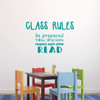 Vinyl Wall Decal Classroom Rules Quote