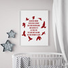 Vinyl Wall Decal Inspirational Song Lyrics Quote with Black Birds Silhouette from The Beatles