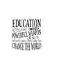 Vinyl Wall Decal Quote Education is Powerful