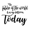 Vinyl Wall Sticker | Future of The World | Home Decor Sticker for Bedroom, Playroom| Small, Large Sizes | Black, Brown, Green, Gold