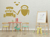 Wall E and Eve Love Vinyl Wall Decal