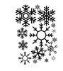 Winter Snowflakes | Bring The Feel of Winter to Your Home Decor with These Vinyl Wall Decal Stickers for The Holidays | Small, Large Sizes | White, Blue, Turquoise