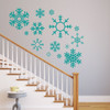 Winter Snowflakes | Bring The Feel of Winter to Your Home Decor with These Vinyl Wall Decal Stickers for The Holidays | Small, Large Sizes | White, Blue, Turquoise