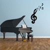 Cute Music Notes Wall Decal - Musician Gifts For Bedroom, Playroom or Studio Room Decoration
