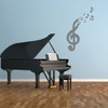 Cute Music Notes Wall Decal - Musician Gifts For Bedroom, Playroom or Studio Room Decoration