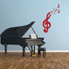 Cute Music Notes Wall Decal - Musician Gifts For Bedroom, Playroom or Studio Room Decoration
