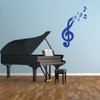 Cute Music Notes Wall Decal - Musician Gifts For Bedroom, Playroom or Studio Room Decoration