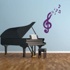 Cute Music Notes Wall Decal - Musician Gifts For Bedroom, Playroom or Studio Room Decoration