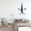 Cute Room Wall Decor - Unicorn Face with Personalized Name for Home in Girls or Boys Bedroom, Playroom or Nursery - Custom Sizes and Colors Match The Theme of Any Living Space