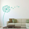 Dandelion Wall Decal With Seeds Flower Design - Vinyl Sticker for Home Decor, Living Room, Dining Room, Playroom or Bedroom Decoration