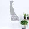 Delaware Wall Decal - State Silhouette Vinyl Art for Home Decor, Living Room or Family Room Decoration