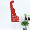 Delaware Wall Decal - State Silhouette Vinyl Art for Home Decor, Living Room or Family Room Decoration