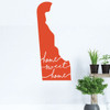 Delaware Wall Decal - State Silhouette Vinyl Art for Home Decor, Living Room or Family Room Decoration