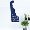 Delaware Wall Decal - State Silhouette Vinyl Art for Home Decor, Living Room or Family Room Decoration