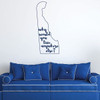 Delaware Wall Decal - Why Would You Live Anywhere Else - State Vinyl Art Silhouette for Home Decor, Living Room or Family Room Decoration