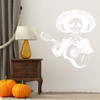 Dia de los Muertos Skeleton Guitar Player Vinyl Wall or Window Decal