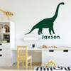 Dinosaur Wall Decals - Brontosaurus Decor - Personalized Dino Wall Art - Vinyl Wall Decals For Children's Room, Playroom, Preschool, Classroom Decoration