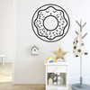 Donut Silhouette Wall Decal ' Great for Home Decor, Bedroom or Living Room Decoration