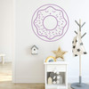 Donut Silhouette Wall Decal ' Great for Home Decor, Bedroom or Living Room Decoration
