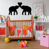 Elephant Nursery Wall Decor - Personalized Vinyl Decal for Children's Bedroom or Playroom Decoration