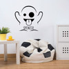 Emoji Wall Decal - Ghost - Personalized Vinyl Decorations for Boys or Girl's Bedroom, Playroom or Study Area Decor