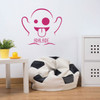 Emoji Wall Decal - Ghost - Personalized Vinyl Decorations for Boys or Girl's Bedroom, Playroom or Study Area Decor
