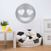 Emoji Wall Decal - Smiling Heart Eyes - Vinyl Decoration for Boys' or Girls' Bedroom, Playroom or Nursery, Classroom Decor