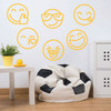 Emoji Wall Decals - Multiple Vinyl Decorations for Boys or Girl's Bedroom, Playroom or Nursery Decor