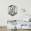 Explore Wall Decor - Hiking Vinyl Decoration For Bedroom, Home, Office, or Classroom