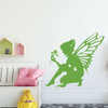 Fairy Wall Decal with Flower Design - Vinyl Sticker Decoration for Nursery, Girls Bedroom, Teen or Tween Room Decor