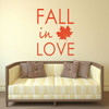Fall Decoration - Fall in Love - Autumn Wall Art, Vinyl Wall Decals for the Bedroom, Living Room, or Bathroom