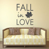 Fall Decoration - Fall in Love - Autumn Wall Art, Vinyl Wall Decals for the Bedroom, Living Room, or Bathroom