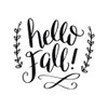 Fall Decorations - Vinyl Wall Decal, Hello Fall!", Autumn Art, Fall Home Decor, Autumn Equinox to Winter Solstice