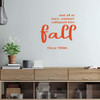 Fall Wall Decal ' 'Summer Collapsed Into Fall'- Vinyl Decor for Living Room, Family Room or Home Decoration