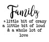 Family Inspirational Vinyl Wall Quote