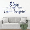Family Wall Decal - Bless This Home - Vinyl Art for Living Room, Bedroom or Home Decor