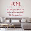 Family Wall Decal - HOME The Story Of Who We Are - Vinyl Art for Living Room, Bedroom or Home Decor
