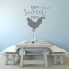 Farmhouse Wall Decor - 'Farm Sweet Farm' Vinyl Lettering and Rooster Silhouette - Kitchen, Dining Room, Living Room, Bedroom Decoration