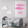 Feather Wall Decal - Be Kind - Vinyl Decor for Baby's Room, Children's Bedroom or Play Room